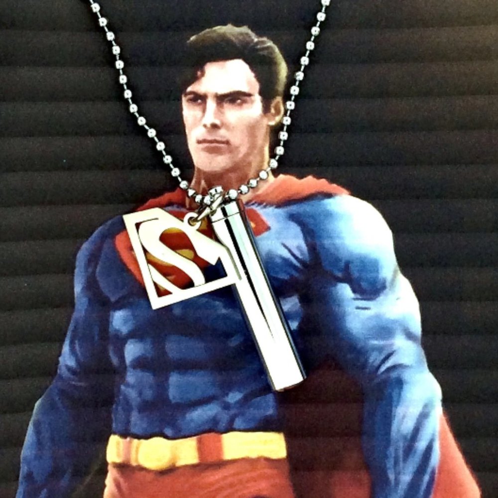 Super Hero URN Pendant - Memorial - Fillable for Cremation Ashes -Sympat…